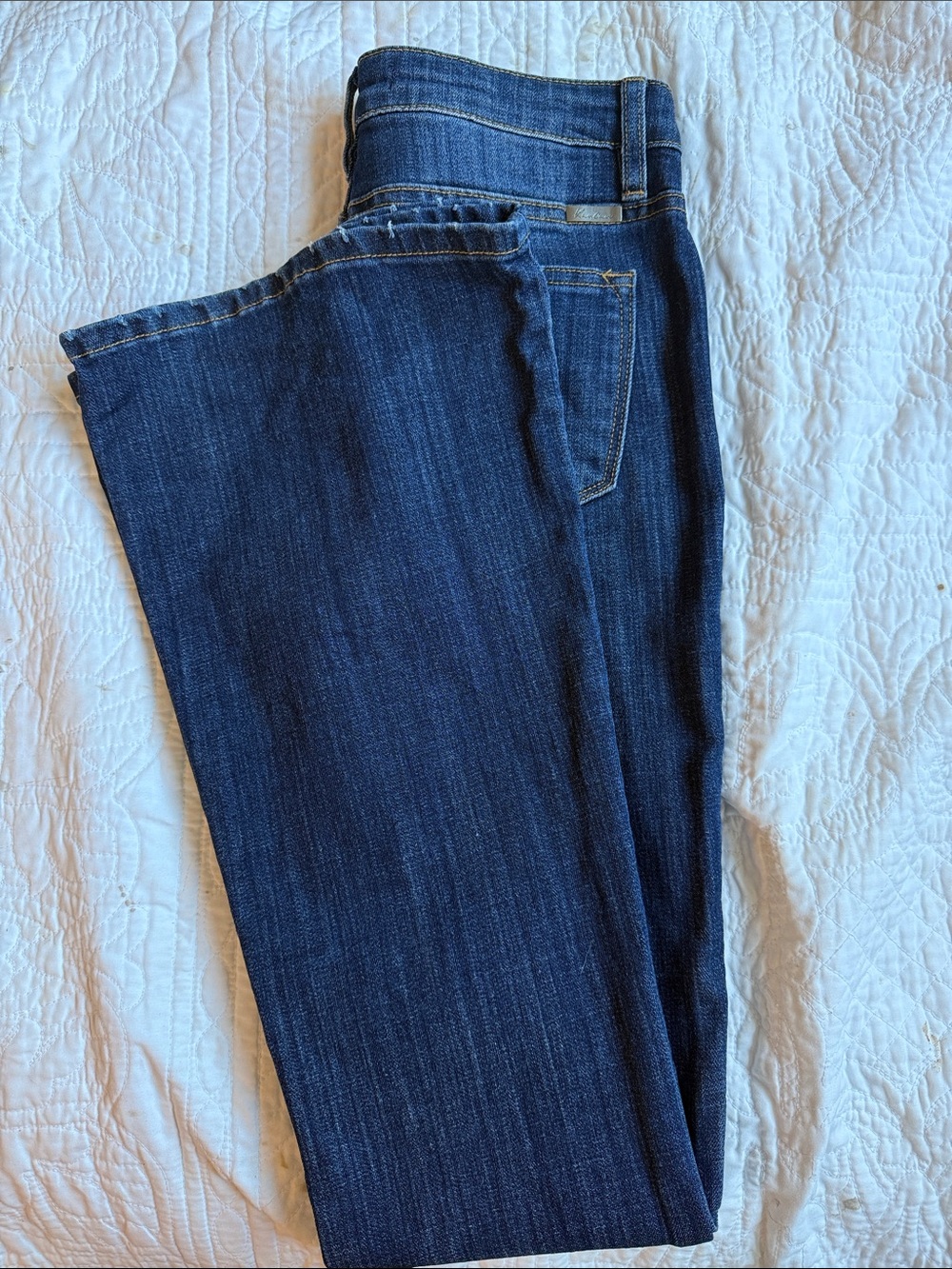 KanCan Deep Indigo Flare Wide-Leg Jeans
